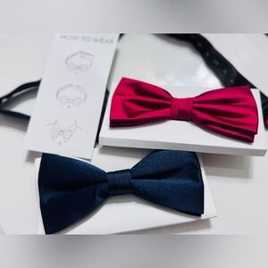 2 BOWTIES- adjustable- NIB